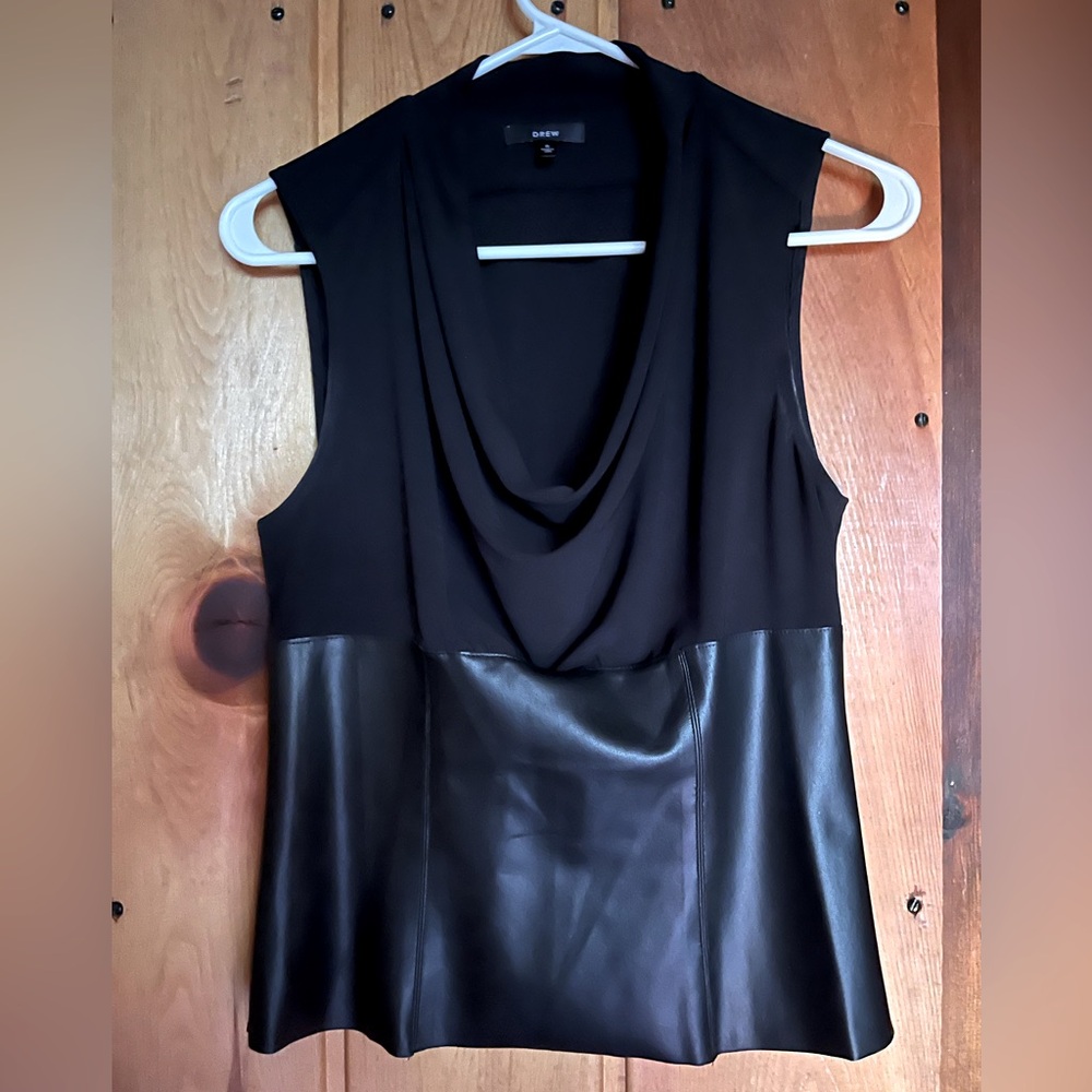 Drew Sleeveless black shirt.  Size S